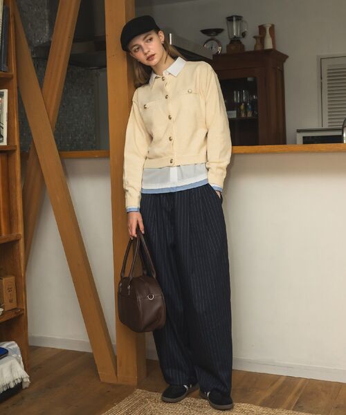 RETRO GIRL(レトロガール)の「モール金釦カーデ(カーディガン/ボレロ・レディース・ナチュラル/レッド/ブルー・FREE)」の19枚目の写真