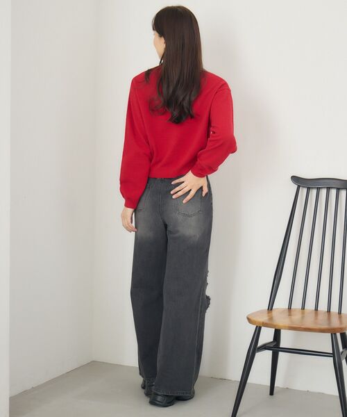 RETRO GIRL(レトロガール)の「モール金釦カーデ(カーディガン/ボレロ・レディース・ナチュラル/レッド/ブルー・FREE)」の14枚目の写真