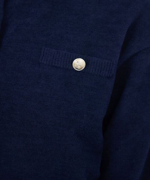 RETRO GIRL(レトロガール)の「モール金釦カーデ(カーディガン/ボレロ・レディース・ナチュラル/レッド/ブルー・FREE)」の5枚目の写真