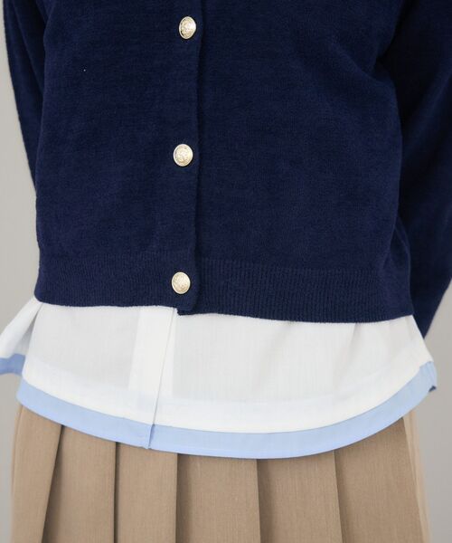 RETRO GIRL(レトロガール)の「モール金釦カーデ(カーディガン/ボレロ・レディース・ナチュラル/レッド/ブルー・FREE)」の8枚目の写真