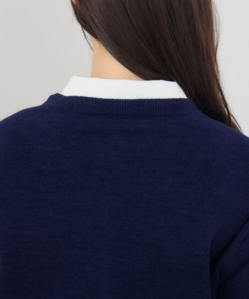 RETRO GIRL(レトロガール)の「モール金釦カーデ(カーディガン/ボレロ・レディース・ナチュラル/レッド/ブルー・FREE)」の9枚目の写真