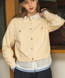 RETRO GIRL | モール金釦カーデ(カーディガン/ボレロ)