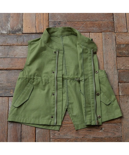 Fluffy BROTHERS（フラッフィーブラザーズ）の「綿リップベスト（大人サイズ）（ベスト・メンズ・アイボリー・M/L/XL）」の7枚目の写真