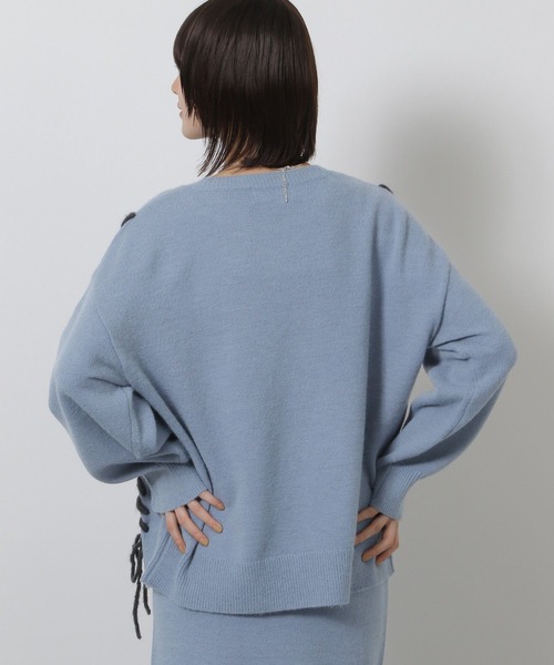 LAKOLE（ラコレ）の「ハンドステッチニットプルオーバー / 587460（ニット/セーター・レディース・アイボリー/グレー/ブルー/モカ・FREE）」の14枚目の写真
