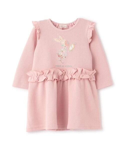 sense of wonder(センスオブワンダー)の「リバティウサギ時計ワンピース(ワンピース・キッズ・ネイビー/レッド/ピンク・90cm/110cm/120cm/80cm/100cm)」の3枚目の写真