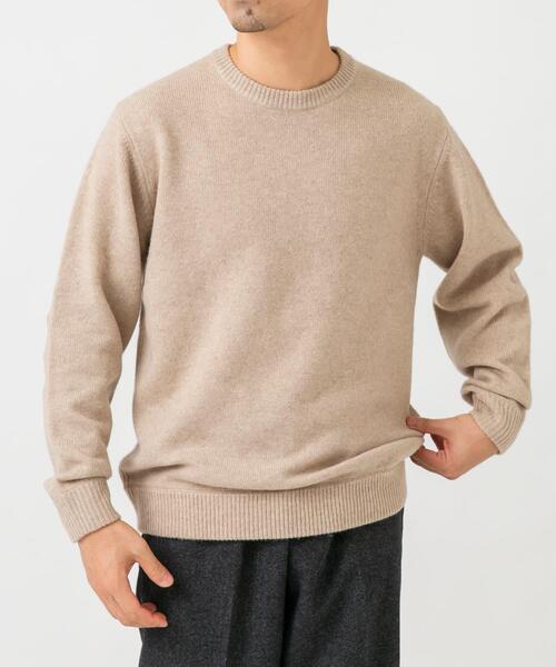 XLサイズあり』ハミルトンラムズウールエルボーパッチニット（ニット