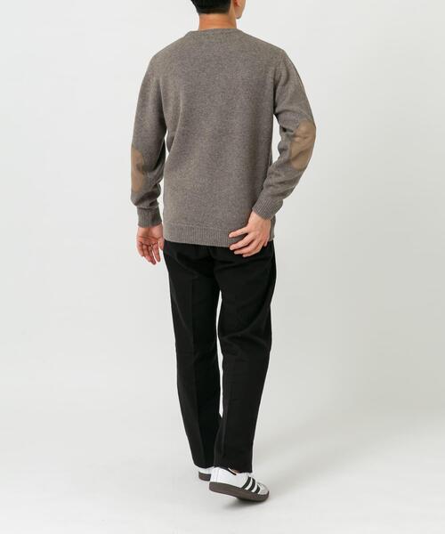 ハミルトンラムズウールエルボーパッチニット セール】『XLサイズあり』ハミルトンラムズウールエルボーパッチニット