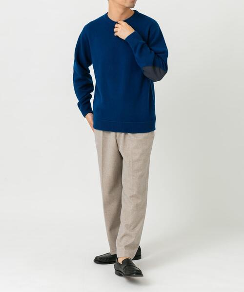 ハミルトンラムズウールエルボーパッチニット セール】『XLサイズあり』ハミルトンラムズウールエルボーパッチニット