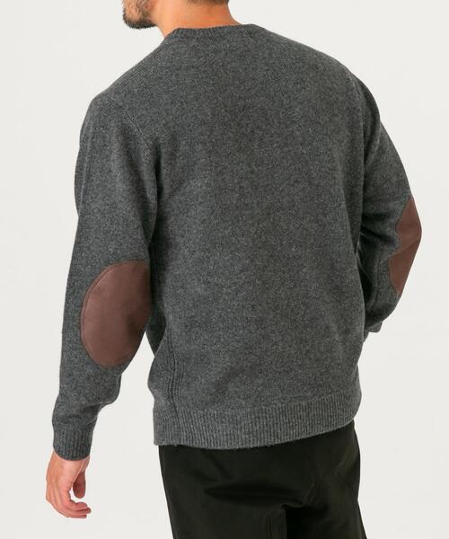 URBAN RESEARCH ROSSO MEN(アーバンリサーチロッソメン)の「『XLサイズあり』ハミルトンラムズウールエルボーパッチニット(ニット/セーター・メンズ・ネイビー/ブルー/ベージュ系その他/ベージュ/ブラック/チャコールグレー/ホワイト・X-LARGE/LARGE/MEDIUM/SMALL)」の13枚目の写真