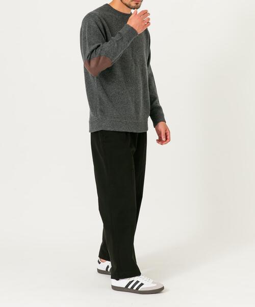 URBAN RESEARCH ROSSO MEN(アーバンリサーチロッソメン)の「『XLサイズあり』ハミルトンラムズウールエルボーパッチニット(ニット/セーター・メンズ・ネイビー/ブルー/ベージュ系その他/ベージュ/ブラック/チャコールグレー/ホワイト・X-LARGE/LARGE/MEDIUM/SMALL)」の12枚目の写真