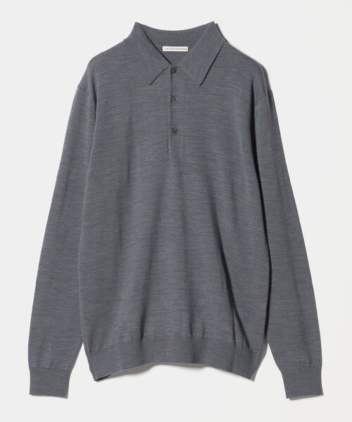 UNITED ARROWS(ユナイテッドアローズ)の「ウール ハイゲージ ニットポロシャツ(ポロシャツ・メンズ・ダークオレンジ/グレー系/ネイビー・M/S/XL/L)」の18枚目の写真