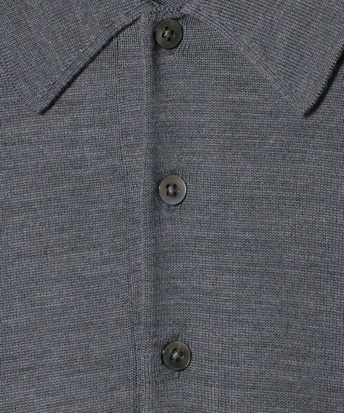 UNITED ARROWS(ユナイテッドアローズ)の「ウール ハイゲージ ニットポロシャツ(ポロシャツ・メンズ・ダークオレンジ/グレー系/ネイビー・M/S/XL/L)」の14枚目の写真