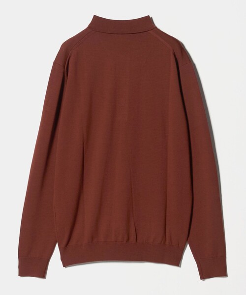 UNITED ARROWS(ユナイテッドアローズ)の「ウール ハイゲージ ニットポロシャツ(ポロシャツ・メンズ・ダークオレンジ/グレー系/ネイビー・M/S/XL/L)」の12枚目の写真