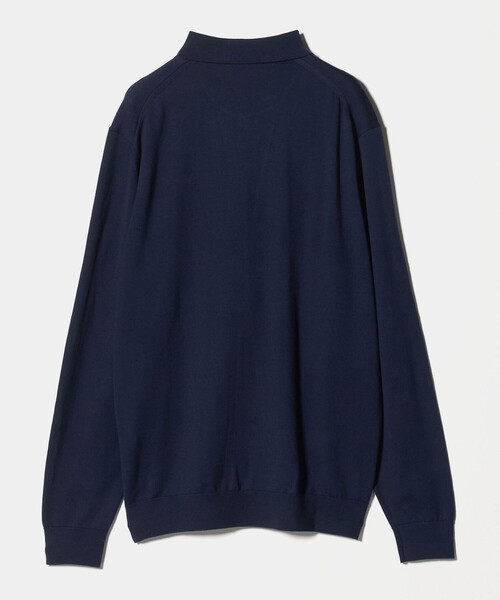 UNITED ARROWS(ユナイテッドアローズ)の「ウール ハイゲージ ニットポロシャツ(ポロシャツ・メンズ・ダークオレンジ/グレー系/ネイビー・M/S/XL/L)」の8枚目の写真