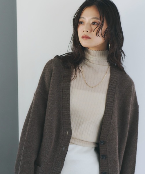 カシミヤ100シアータートルネックプルオーバー（ニット/セーター