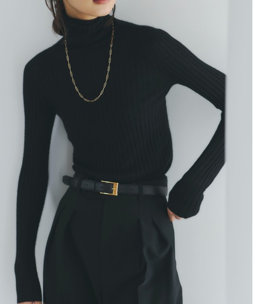 カシミヤ100シアータートルネックプルオーバー（ニット/セーター