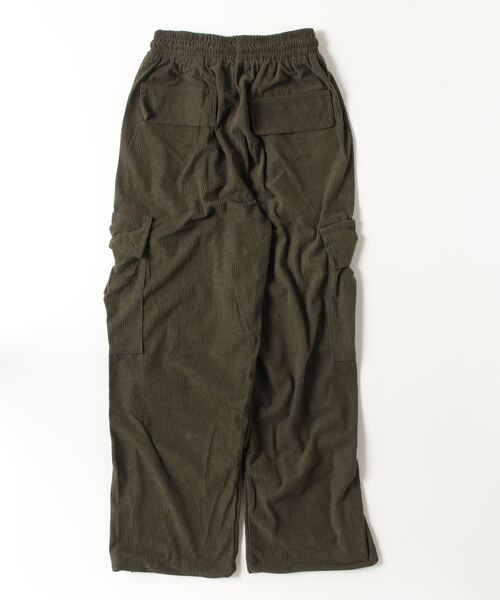 ARCADE（アーケード）の「ワイド コーデュロイカーゴパンツ 裾コード 裾絞りシルエット イージーパンツ仕様（カーゴパンツ・メンズ・ブラウン/ブラック/カーキ・S/M/L/XL/2XL）」の4枚目の写真
