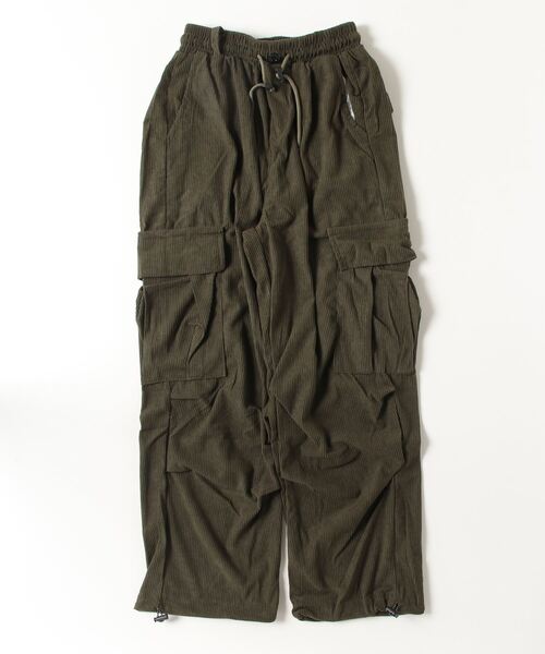ARCADE（アーケード）の「ワイド コーデュロイカーゴパンツ 裾コード 裾絞りシルエット イージーパンツ仕様（カーゴパンツ・メンズ・ブラウン/ブラック/カーキ・S/M/L/XL/2XL）」の8枚目の写真