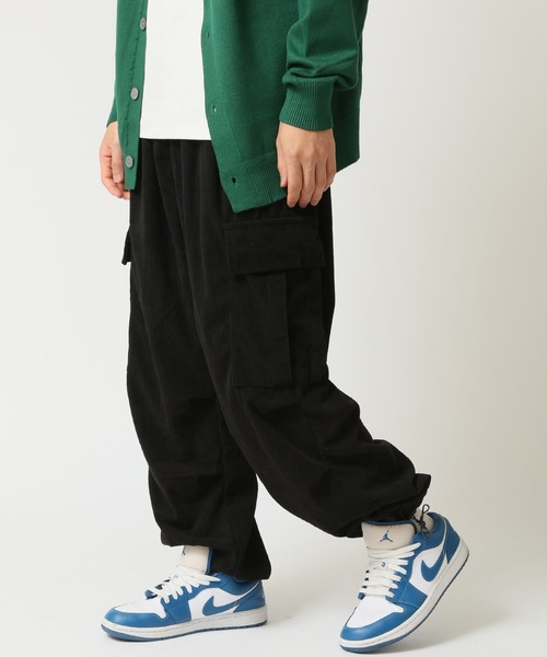 ARCADE（アーケード）の「ワイド コーデュロイカーゴパンツ 裾コード 裾絞りシルエット イージーパンツ仕様（カーゴパンツ・メンズ・ブラウン/ブラック/カーキ・S/M/L/XL/2XL）」の15枚目の写真