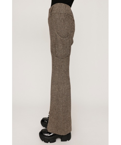 SLY（スライ）の「WIDE BELT FLARE PT ワイド ベルト フレアパンツ 秋服 冬服（スラックス・レディース・ブラウン系その他2/杢グレー・0/1）」の13枚目の写真