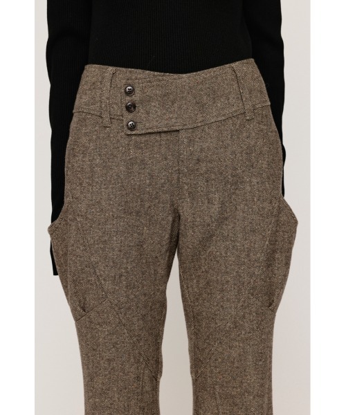 SLY（スライ）の「WIDE BELT FLARE PT ワイド ベルト フレアパンツ 秋服 冬服（スラックス・レディース・ブラウン系その他2/杢グレー・0/1）」の15枚目の写真