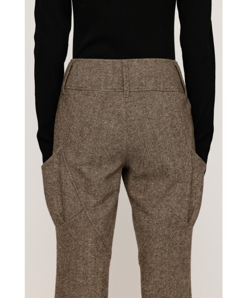 SLY（スライ）の「WIDE BELT FLARE PT ワイド ベルト フレアパンツ 秋服 冬服（スラックス・レディース・ブラウン系その他2/杢グレー・0/1）」の16枚目の写真