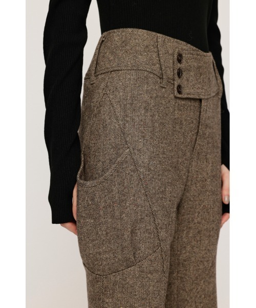 SLY（スライ）の「WIDE BELT FLARE PT ワイド ベルト フレアパンツ 秋服 冬服（スラックス・レディース・ブラウン系その他2/杢グレー・0/1）」の17枚目の写真