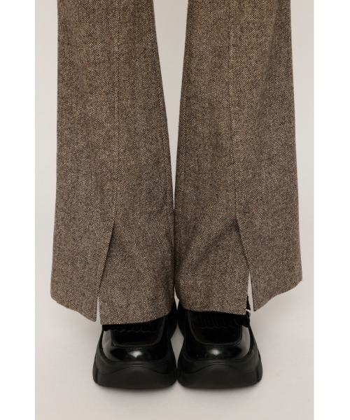 SLY（スライ）の「WIDE BELT FLARE PT ワイド ベルト フレアパンツ 秋服 冬服（スラックス・レディース・ブラウン系その他2/杢グレー・0/1）」の18枚目の写真