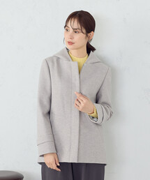 COMME CA ISM（コムサイズム）の「2WAYフーデッドショートコート（その他アウター）」