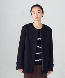 COMME CA ISM（コムサイズム）の「2WAYフーデッドショートコート（その他アウター）」