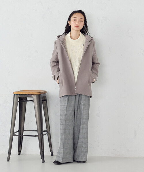 COMME CA ISM(コムサイズム)の「2WAYフーデッドショートコート(その他アウター・レディース・グレイッシュベージュ/グレー/ブラック・X-LARGE/MEDIUM/LARGE/SMALL)」の18枚目の写真