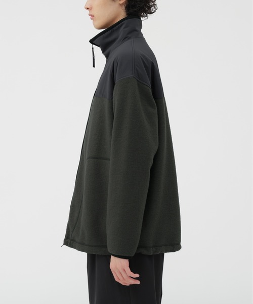 MARGARET HOWELL(マーガレットハウエル)の「WOOL NYLON COMPRESSED JERSEY(ブルゾン・メンズ・ブラック/セージグリーン・LARGE/MEDIUM)」の7枚目の写真