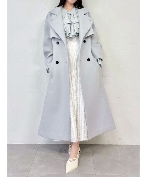 dazzlin（ダズリン）の「ラッフルタイニット（ニット/セーター・レディース・ベージュ/ブラック/グレー・FREE）」の14枚目の写真