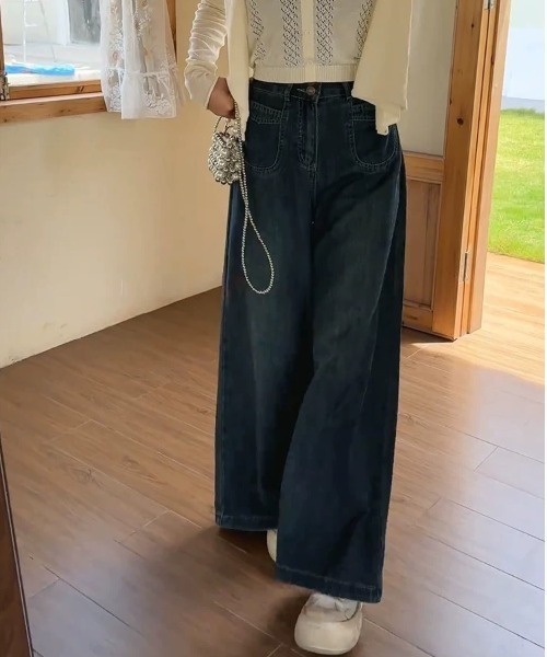 REBALANCE(リバランス)の「レイジールーズデニム(デニムパンツ・レディース・A・X-LARGE/LARGE/MEDIUM)」の2枚目の写真