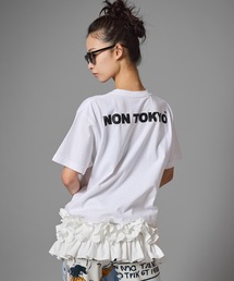 PRINT RIB HALF SLEEVE ONE-PIECE（ワンピース）｜NON TOKYO（ノン