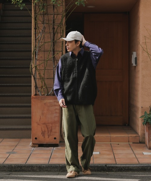 TOWNCRAFT（タウンクラフト）の「TOWNCRAFT/タウンクラフト SOLID SHAGGY ZIP VEST ボックスシルエット シャギーベスト（ベスト・メンズ・ブラック・M/L）」の22枚目の写真