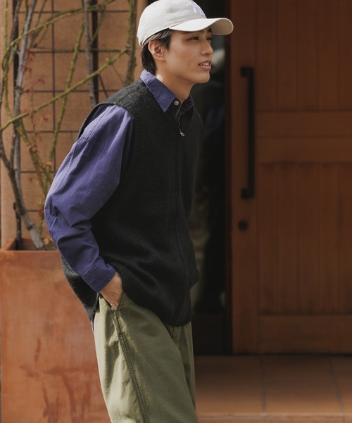 TOWNCRAFT（タウンクラフト）の「TOWNCRAFT/タウンクラフト SOLID SHAGGY ZIP VEST ボックスシルエット シャギーベスト（ベスト・メンズ・ブラック・M/L）」の20枚目の写真