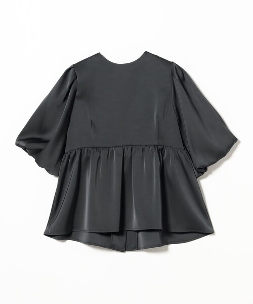 Demi-Luxe BEAMS(デミルクス ビームス)の「BEAMS SALON / シルキー パフブラウス【セレモニー・オケージョン】(シャツ/ブラウス・レディース・オフホワイト/チャコールグレー・36/38)」の13枚目の写真
