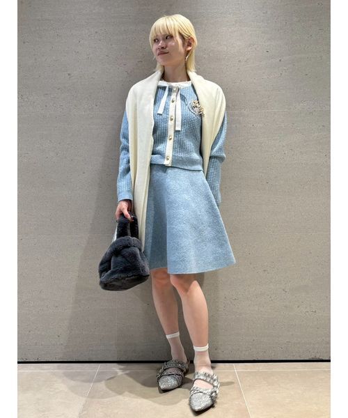 セール】【WEB・一部店舗限定カラー】ボウタイトリムニット