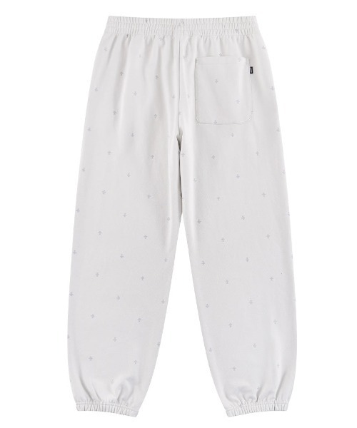 UNKNOWN LONDON(アンノウン・ロンドン)の「A'GEM/9 × .kom 『UNKNOWN LONDON/アンノウン ロンドン』 Tiny Cross Glitter Sweat Pants/タイクロス グリッター スウェットパンツ(スウェットパンツ・メンズ・オフホワイト/ブラック・S/M)」の13枚目の写真