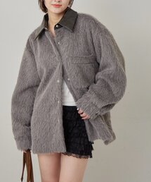 WHO'S WHO gallery | 襟切り替えシャギーシャツジャケット(その他アウター)