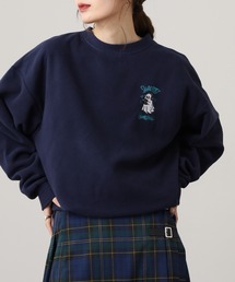 オーバーサイズフリーストレーナー 刺繍デザイン