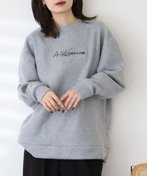 FUNALIVE | オーバーサイズフリーストレーナー 刺繍デザイン(スウェット)