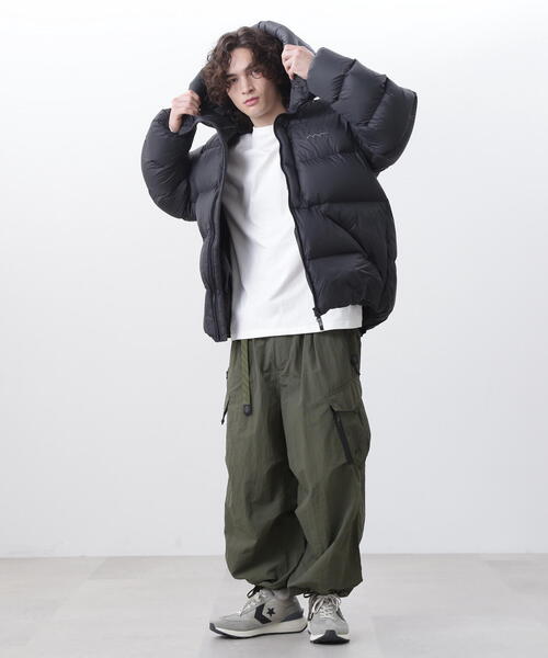 MANASTASH(マナスタッシュ)の「MANASTASH/マナスタッシュ M-RIP DOWN JKT/マイクロリップ ダウンジャケット(ダウンジャケット/コート・メンズ・その他10/ブラック/イエロー・M/S/L)」の9枚目の写真