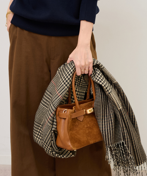 JOURNAL STANDARD relume（ジャーナルスタンダード　レリューム）の「《追加》アクリルチェックストール（マフラー・レディース・ネイビー/ブラウン系その他/レッド/ブラウン・FREE）」の11枚目の写真