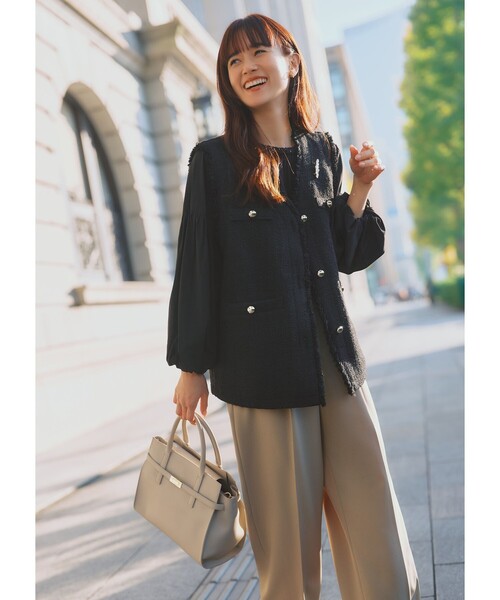 セレモニー・ハレの日】フリンジ ツイード ベスト（ベスト）｜BEAMS