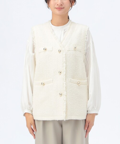 セレモニー】フリンジ ツイード ベスト（ベスト）｜BEAMS HEART