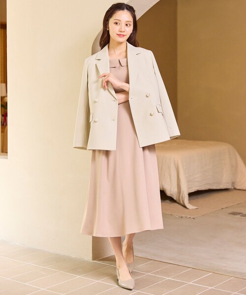 Feroux(フェルゥ)の「シアーリボンショルダー ジャンパースカート(ワンピース・レディース・ピンク系/グレー系・SMALL/MEDIUM)」の11枚目の写真