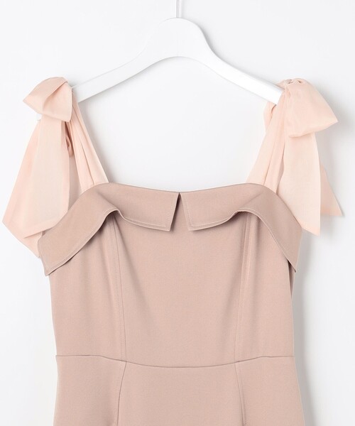 Feroux(フェルゥ)の「シアーリボンショルダー ジャンパースカート(ワンピース・レディース・ピンク系/グレー系・SMALL/MEDIUM)」の16枚目の写真