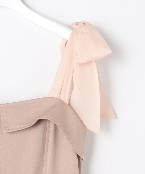 Feroux(フェルゥ)の「シアーリボンショルダー ジャンパースカート(ワンピース・レディース・ピンク系/グレー系・SMALL/MEDIUM)」の17枚目の写真